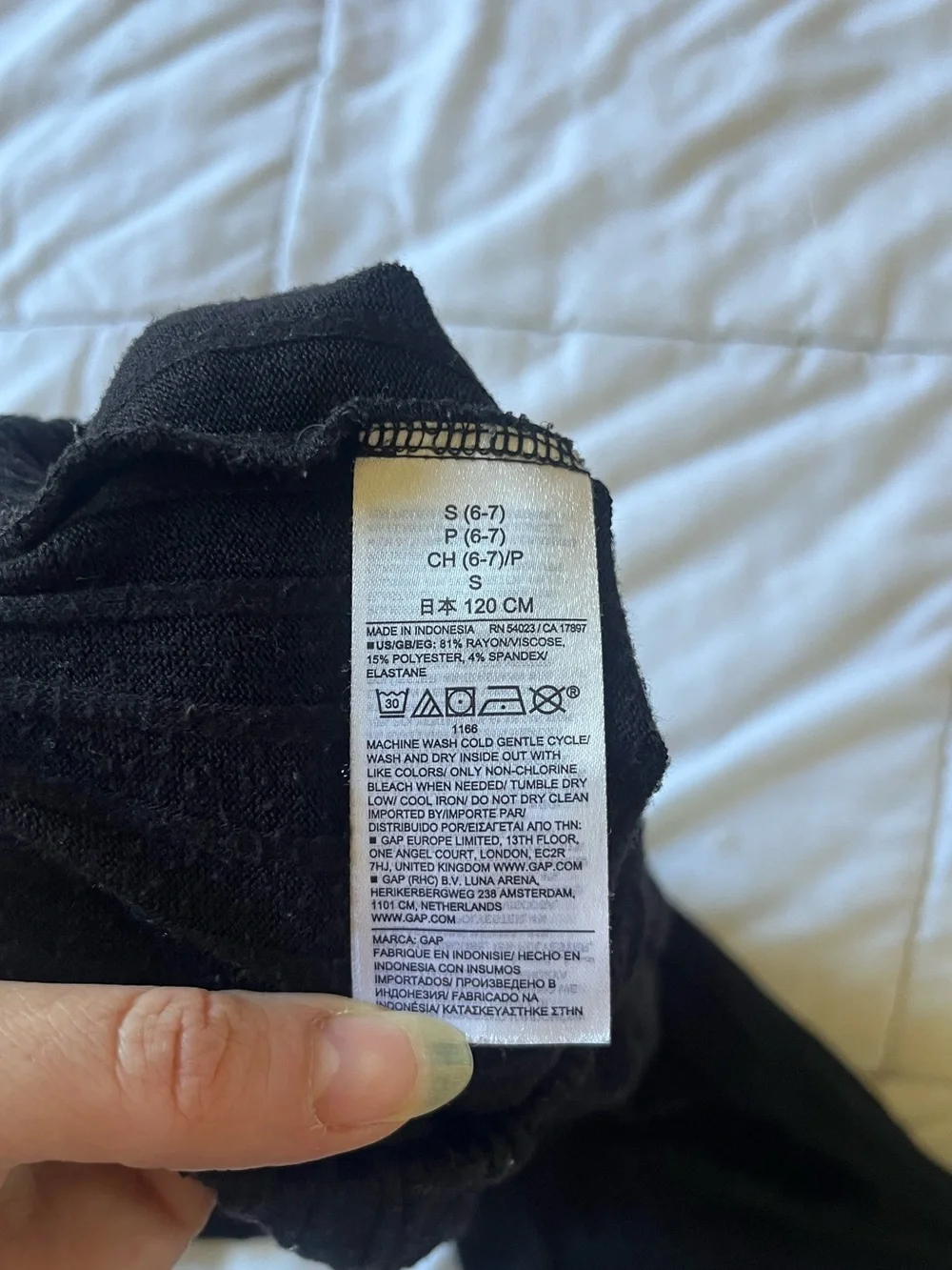 Gap Kids Black Knit Set, Size Small